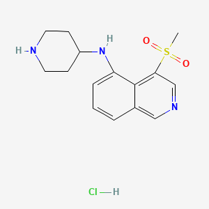 molecular formula C15H20ClN3O2S B8618411 4-(4-Methanesulfonyl-5-isoquinolyl)aminopiperidine hydrochloride CAS No. 651307-97-0