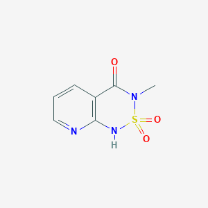 molecular formula C7H7N3O3S B8618414 3-Methyl-2lambda~6~-pyrido[2,3-c][1,2,6]thiadiazine-2,2,4(1H,3H)-trione CAS No. 57941-93-2