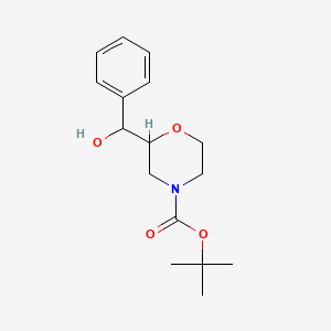 molecular formula C16H23NO4 B8618419 (R)-4-Boc-2-((R)-hydroxy(phenyl)methyl)morpholine 