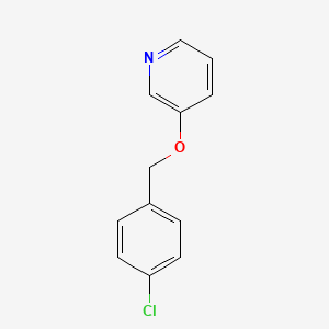 molecular formula C12H10ClNO B8618454 3-[(4-Chlorophenyl)methoxy]pyridine CAS No. 88166-61-4