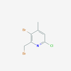 3-Bromo-2-(bromomethyl)-6-chloro-4-methylpyridine