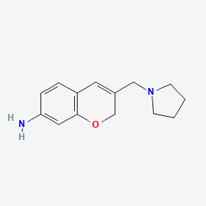 3-Pyrrolidin-1-ylmethyl-2H-chromen-7-ylamine
