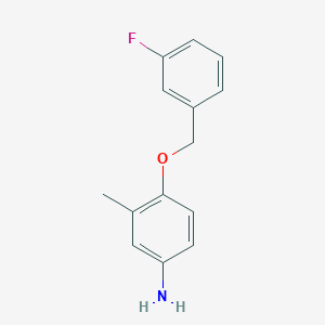 3-Methyl-4-[(3-fluorobenzyl)oxy]aniline