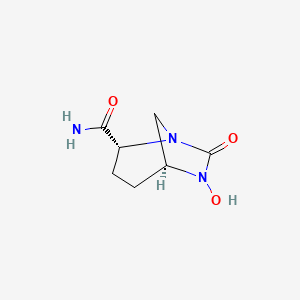rel-(1S,2R,5S)-6-Hydroxy-7-oxo-1,6-diazabicyclo[3.2.1]octane-2-carboxamide