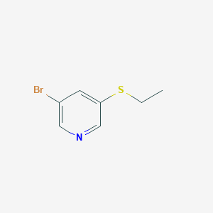 molecular formula C7H8BrNS B8618600 3-Bromo-5-(ethylthio)pyridine CAS No. 216689-94-0