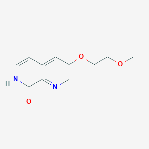 molecular formula C11H12N2O3 B8618623 3-(2-Methoxy-ethoxy)-7H-[1,7]naphthyridin-8-one 