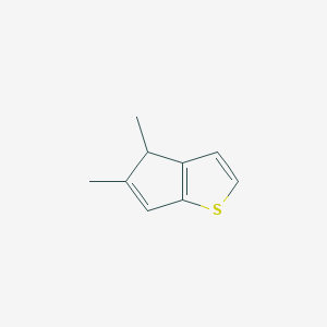 molecular formula C9H10S B8618662 4,5-dimethyl-4H-cyclopenta[b]thiophene CAS No. 62336-74-7