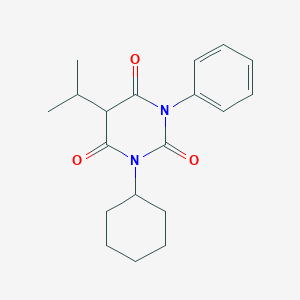 molecular formula C19H24N2O3 B086187 1-Cyclohexyl-5-isopropyl-3-phenylbarbituric acid CAS No. 1045-95-0