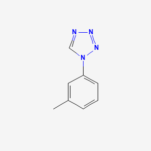 molecular formula C8H8N4 B8618716 1-(3-Methylphenyl)tetrazole 