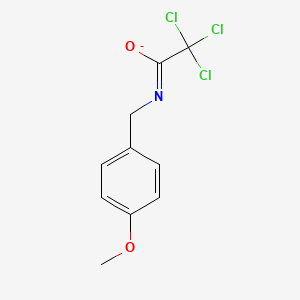 molecular formula C10H9Cl3NO2- B8618734 p-Methoxybenzyltrichloroacetimidate 