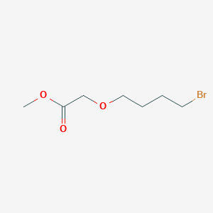 molecular formula C7H13BrO3 B8618773 2-(4-Bromobutyloxy)acetic acid methyl ester 