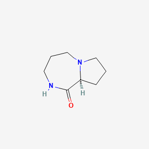 molecular formula C8H14N2O B8618794 (9aS)-octahydro-1H-pyrrolo[1,2-a][1,4]diazepin-1-one 