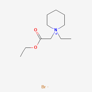 molecular formula C11H22BrNO2 B8618839 Carbethoxymethylethylpiperidinium bromide CAS No. 63887-36-5