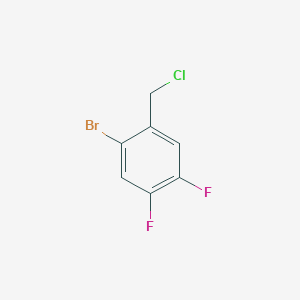 molecular formula C7H4BrClF2 B8618858 1-Bromo-2-(chloromethyl)-4,5-difluorobenzene 