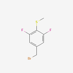 (4-(Bromomethyl)-2,6-difluorophenyl)(methyl)sulfane