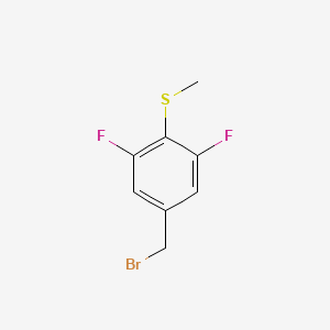 molecular formula C8H7BrF2S B8618887 (4-(Bromomethyl)-2,6-difluorophenyl)(methyl)sulfane 