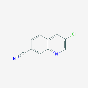 molecular formula C10H5ClN2 B8618891 3-Chloroquinoline-7-carbonitrile 