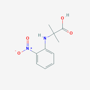 molecular formula C10H12N2O4 B8618927 2-Methyl-(2'-nitroanilino)-propionic acid 