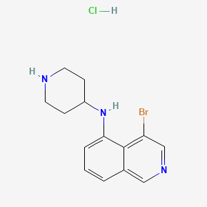 B8619009 4-(4-Bromo-5-isoquinolyl)aminopiperidine hydrochloride CAS No. 651307-89-0