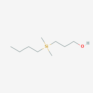 molecular formula C9H22OSi B8619019 3-[Butyl(dimethyl)silyl]propan-1-ol CAS No. 144028-89-7