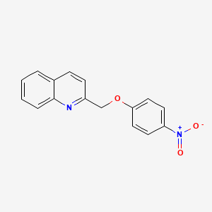 molecular formula C16H12N2O3 B8619048 2-[(4-Nitrophenoxy)methyl]quinoline CAS No. 107813-50-3