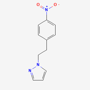 molecular formula C11H11N3O2 B8619098 1-[2-(4-nitrophenyl)ethyl]-1H-pyrazole 