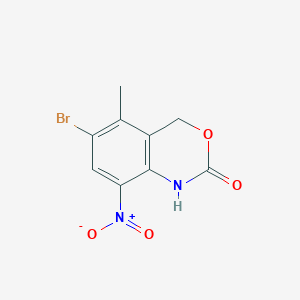 molecular formula C9H7BrN2O4 B8619180 2H-3,1-Benzoxazin-2-one, 6-bromo-1,4-dihydro-5-methyl-8-nitro- CAS No. 186267-77-6