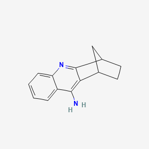 molecular formula C14H14N2 B8619301 9-Amino-1,2,3,4-tetrahydro-1,4-methanoacridine CAS No. 116207-83-1