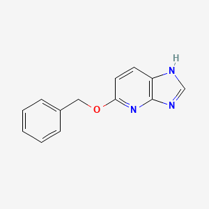 molecular formula C13H11N3O B8619332 5-(benzyloxy)-3H-imidazo[4,5-b]pyridine 