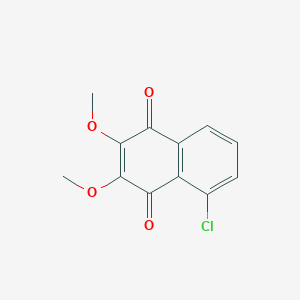 molecular formula C12H9ClO4 B8619343 5-Chloro-2,3-dimethoxynaphthalene-1,4-dione CAS No. 89226-90-4