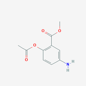 molecular formula C10H11NO4 B8619354 Methyl 2-acetoxy-5-aminobenzoate 