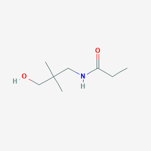 molecular formula C8H17NO2 B8619363 N-(3-hydroxy-2,2-dimethylpropyl)propionamide 