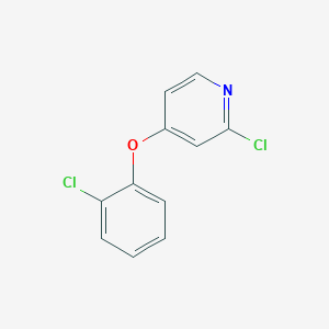 molecular formula C11H7Cl2NO B8619367 2-Chloro-4-(2-chlorophenoxy)pyridine 