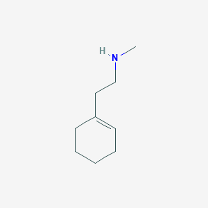 molecular formula C9H17N B8619394 N-Methyl-2-(1-cyclohexenyl)ethylamine 