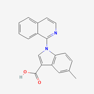 molecular formula C19H14N2O2 B8619400 1-(Isoquinolin-1-yl)-5-methyl-1H-indole-3-carboxylic acid CAS No. 649550-71-0