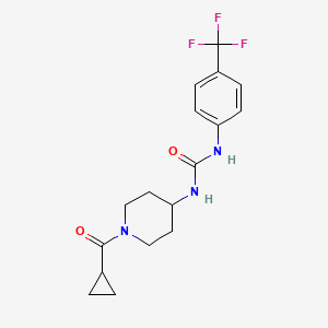 1-(1-cyclopropanecarbonylpiperidin-4-yl)-3-[4-(trifluoromethyl)phenyl]urea