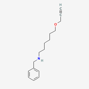 molecular formula C16H23NO B8619457 N-Benzyl-6-[(prop-2-yn-1-yl)oxy]hexan-1-amine CAS No. 102294-01-9