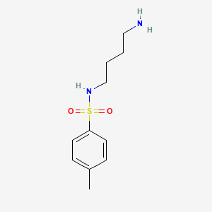 molecular formula C11H18N2O2S B8619495 N-(4-Aminobutyl)-p-toluenesulfonamide 