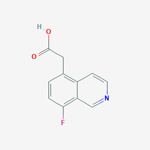 molecular formula C11H8FNO2 B8619641 2-(8-Fluoroisoquinolin-5-yl)acetic acid 