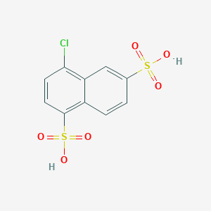 molecular formula C10H7ClO6S2 B8619659 4-Chloronaphthalene-1,6-disulfonic acid CAS No. 65312-90-5