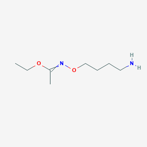 Ethyl N-(4-aminobutoxy)ethanimidate