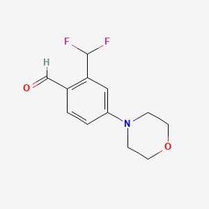 2-(Difluoromethyl)-4-morpholinobenzaldehyde