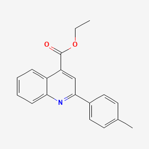 molecular formula C19H17NO2 B8619732 Ethyl 2-(4-methylphenyl)-quinoline-4-carboxylate 