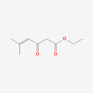 molecular formula C9H14O3 B8619785 Ethyl 5-methyl-3-oxohex-4-enoate CAS No. 25556-51-8