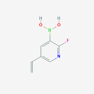 molecular formula C7H7BFNO2 B8619794 2-Fluoro-5-vinylpyridin-3-ylboronic acid 