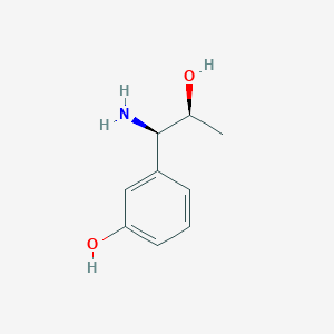 molecular formula C9H13NO2 B8619799 3-[(1R,2S)-1-Amino-2-hydroxypropyl]phenol 