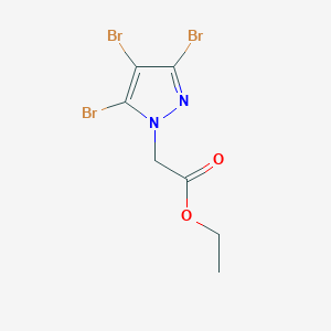 molecular formula C7H7Br3N2O2 B8619847 Ethyl (3,4,5-tribromo-1H-pyrazol-1-yl)acetate CAS No. 34157-42-1