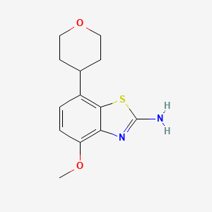molecular formula C13H16N2O2S B8619865 4-Methoxy-7-(tetrahydro-pyran-4-yl)-benzothiazol-2-yl-amine 