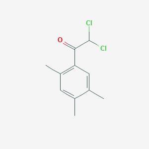 molecular formula C11H12Cl2O B8619873 2,2-Dichloro-1-(2,4,5-trimethylphenyl)ethanone 