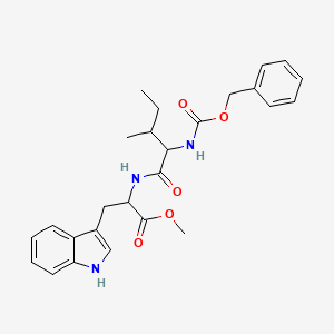 molecular formula C26H31N3O5 B8619877 methyl (2S)-2-[((2S)-2-{[(benzyloxy)carbonyl]amino}-3-methylpentanoyl)amino]-3-(1H-indol-3-yl)propanoate 